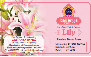 LILY DHOOP CONES(2X200GMS) CAITANYA IMPEX