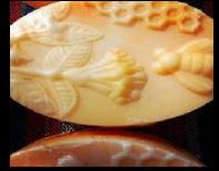 RASAMBARI COCOA, SHEA, MANGO BUTTER WITH ORANGE SWIRLSCUSTOMIZED BAR (100gms) Pack of 5-Pcs