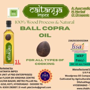 Caitanya Impex Pure Ball copra coconut (1 ltr)