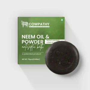 Cow dung Soap Neem oil - Neem Powder (75gm)Pack of 5
