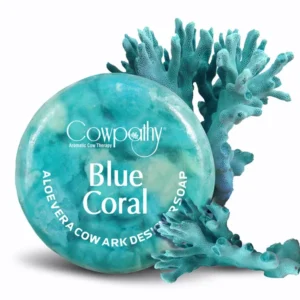 Hand made Cow urine Soap Blue Coral	 (100gm)Pack of 5