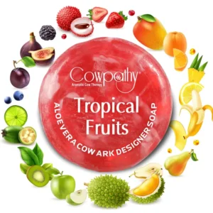 Hand made Cow urine Soap Tropical Fruits  (100gm)Pack of 5