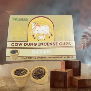 COW DUNG SAMBHRANI CUP(HAVAN CUP)(12PCS)Pack of 5