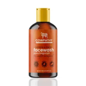 Saffron & Peach Panchagavya Face Wash (100ml) Pack of 5