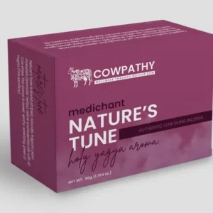 Cow Dung Incense Dhoop Stick Nature's Tune. No Bamboo(50mg) Pack of 5