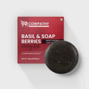 Cowpathy Basil Soap (75gm)Pack of 5