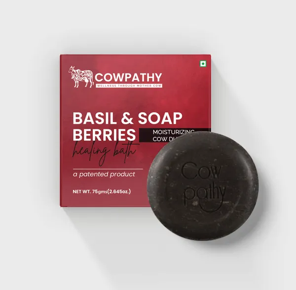 Cowpathy Basil Soap (75gm)Pack of 5