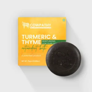 Cow dung Soap Turmeric - Thyme  (75gm)Pack of 5